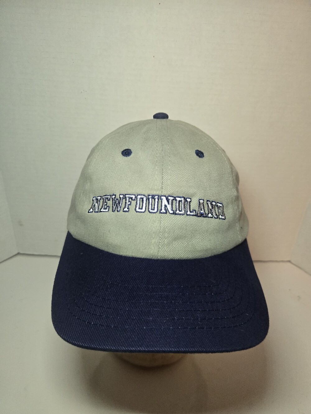 Vintage Embroidered Two-Tone Newfoundland Baseball Cap